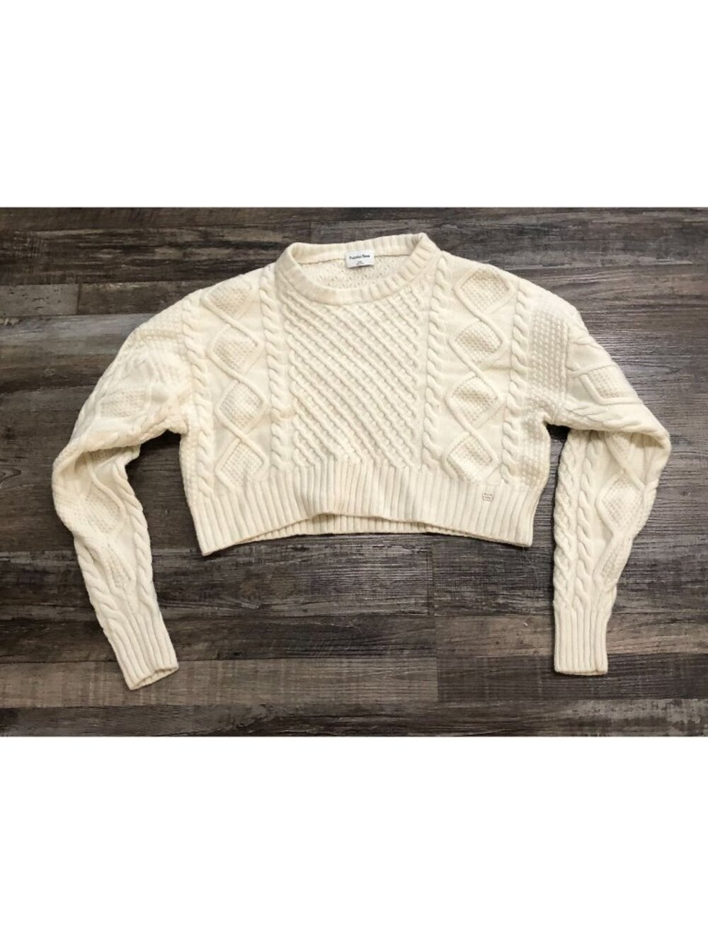 Sunday Best Aritzia Merino Wool Cable Knit Crop Peggy Sweater Fisherman XXS